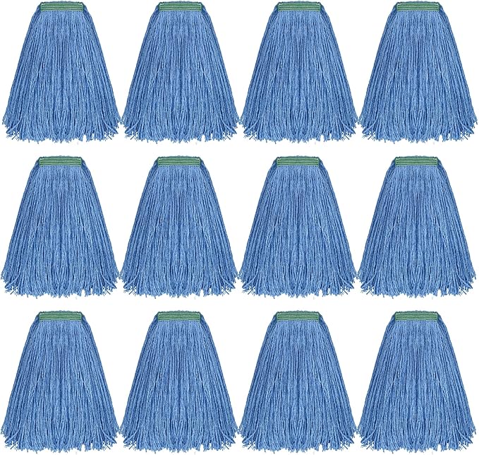Matthew Cleaning 16oz 12Pack Cotton Floor Mop, Cotton Looped-Open String Heavy by MATTHEWCLEANINGPRODUCTS