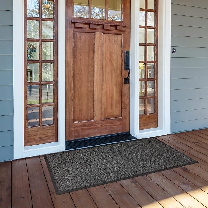 Kempf Water Retainer Entrance Mat, Indoor Outdoor Rubber Rug, Moisture Trapping - Image 4