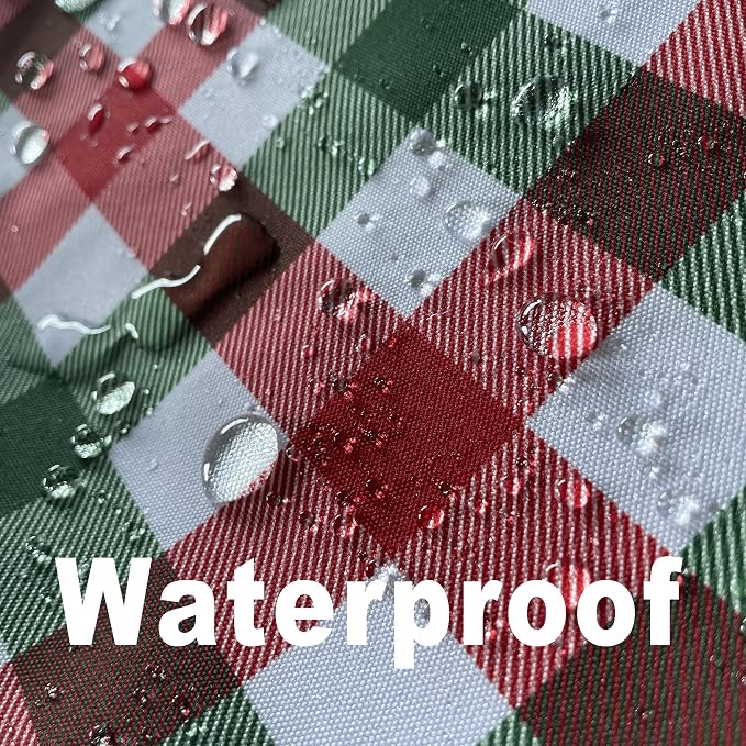 Waterproof Checkered Tablecloth Fabric - Image 2