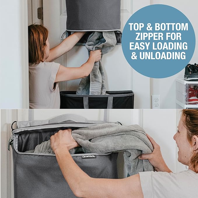 CleverMade Convertible Laundry Hamper Bag - Image 3