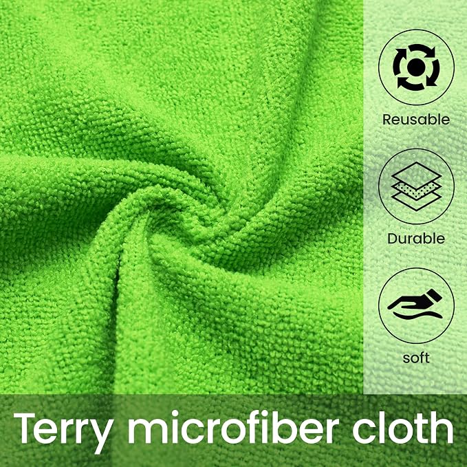 Greenfound Microfiber Cleaning Cloth Roll -80 Pack, Tear Away Towels, Reusable - Image 3