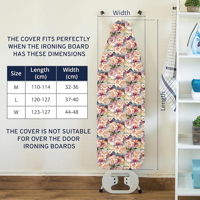 Encasa XO Ironing Board Cover and Pad 42"x14" - Image 7