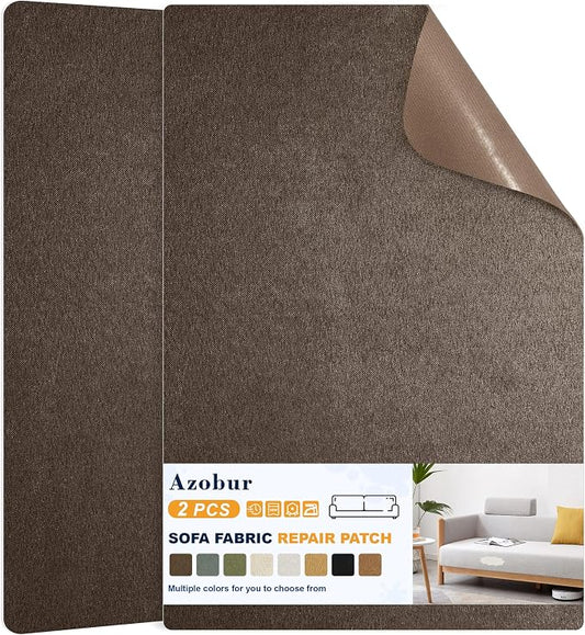 Azobur Couch Patch Repair Fabric, Microfiber Fabric, Self-Adhesive, by Azobur