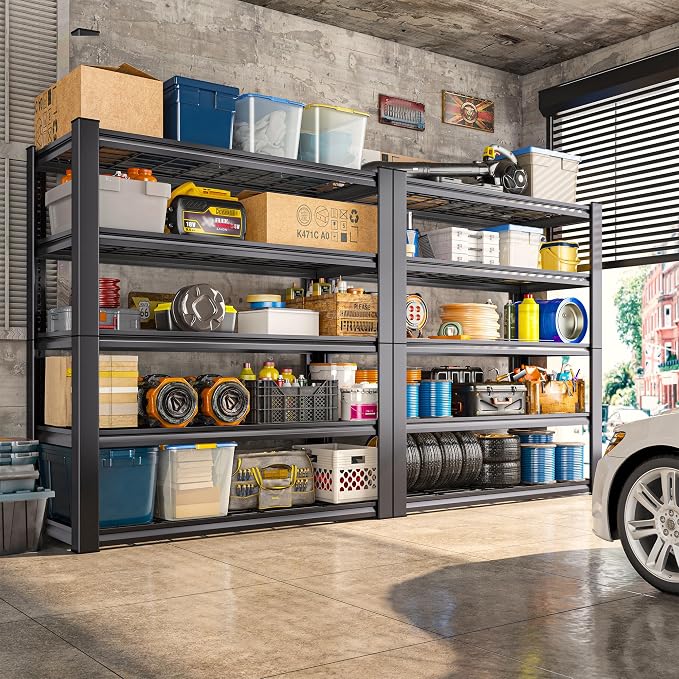 REIBII 3010LBS Storage Shelves 72" H Garage Shelving Heavy Duty Metal Shelving - Image 5