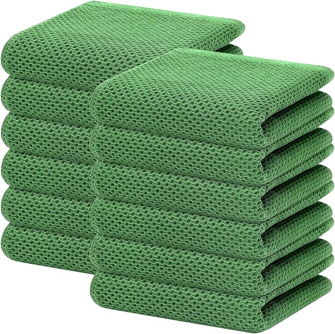 Homaxy 100% Cotton Waffle Weave Kitchen Dish Towels, Ultra Soft Absorbent Quick by Homaxy