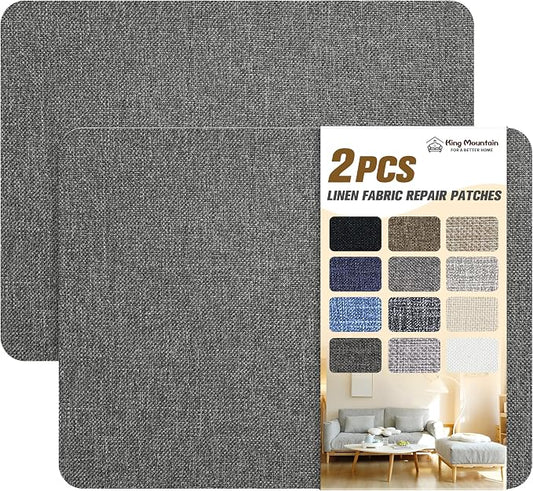 Fine Linen Repair Patches, Self-Adhesive Linen Fabric Patches, 8X11 inch 2 PCS by ForABetterHomeLife