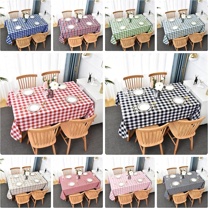 Waterproof Plaid Tablecloth Fabric - Image 5