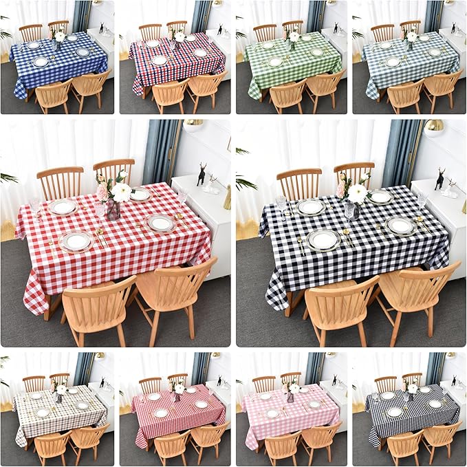 Waterproof Plaid Tablecloth Fabric - Image 8