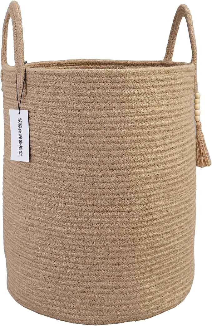 Rope Laundry Basket Laundry Hamper by XUANGUO
