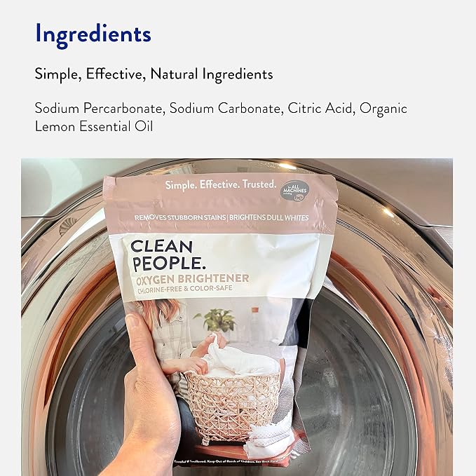 The Clean People Oxygen Brightener Stain Remover | Bleach Alternative, Simple - Image 5