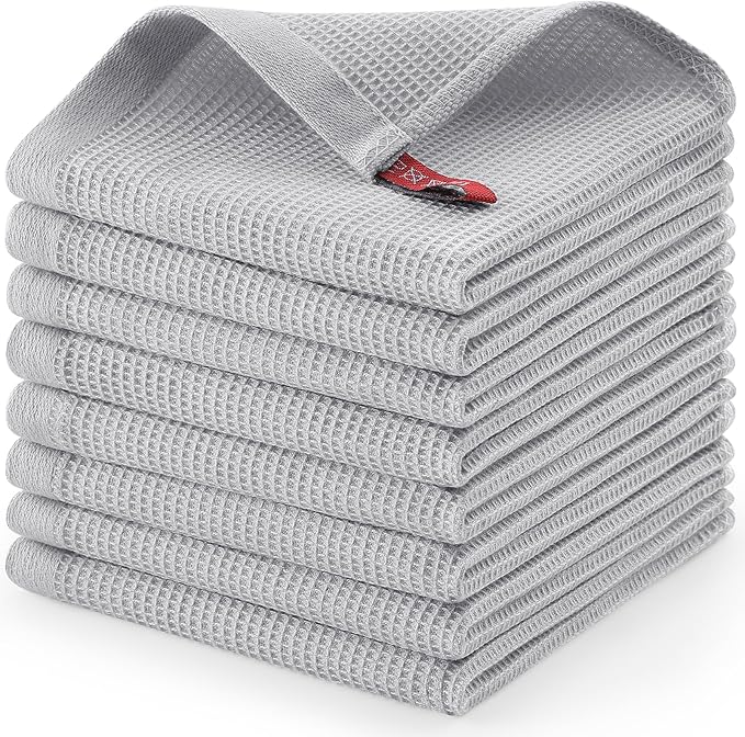 Homaxy 100% Cotton Waffle Weave Dish Cloths by Homaxy