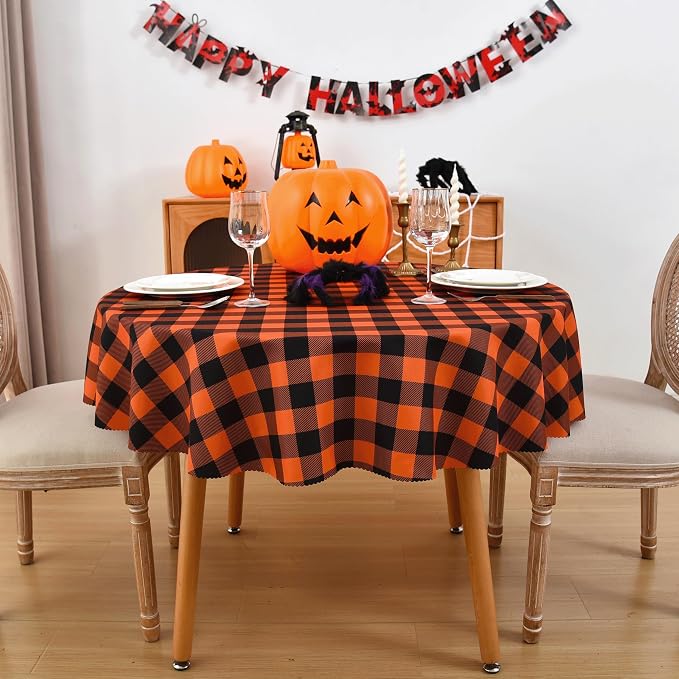 Waterproof Plaid Tablecloth Fabric - Image 7