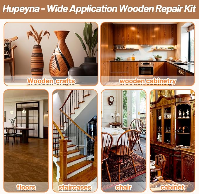 Wood Repair Kit, Wood Furniture Repair Kit, Wood Filler, Wood Putty and - Image 6