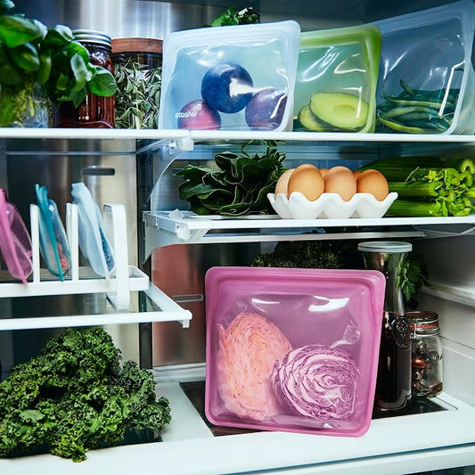 Stasher Premium Silicone Reusable Food Storage Stand-Up Bag Mega, Sous Vide - Image 2