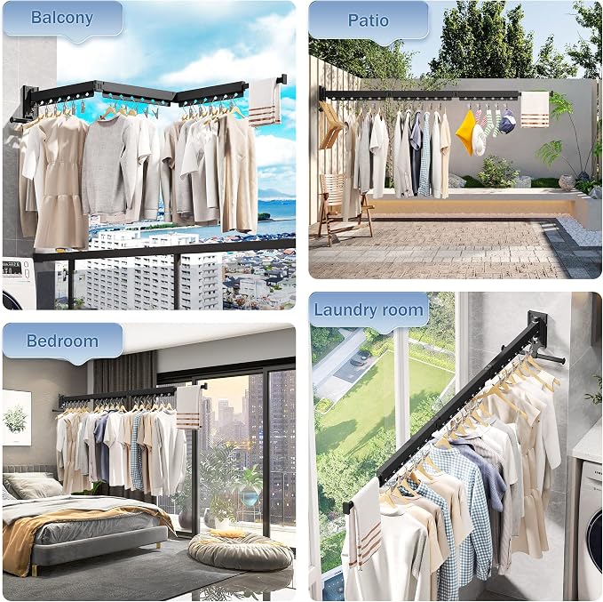 Wall Mounted Clothes Drying Rack - Image 5