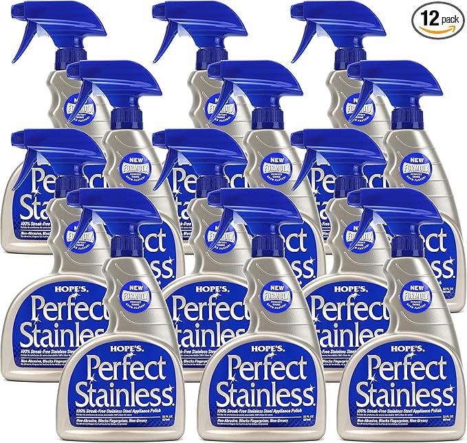 HOPE'S Perfect Stainless Steel Cleaner and Polish, Streak-Free Self-Polishing by Hopes