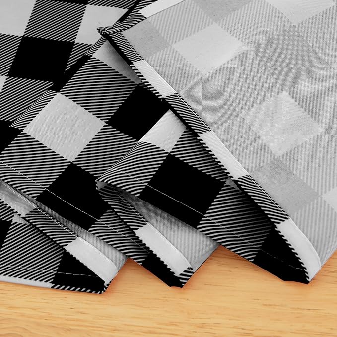 Waterproof Checkered Tablecloth Runner Fabric - Image 5