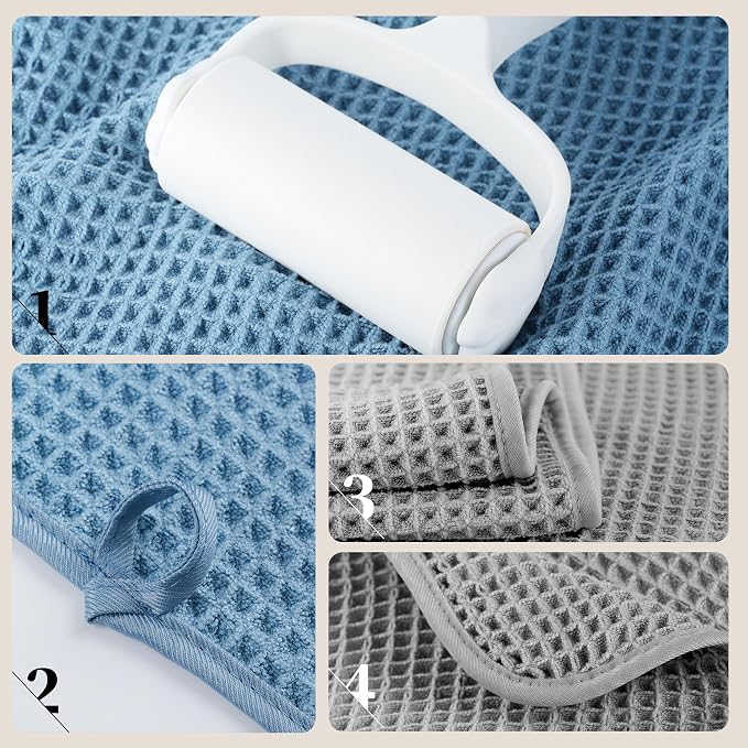 POLYTE Microfiber Oversize Quick Dry Lint Free Bath Towel, 60 x 30 in, 4 Pack - Image 3