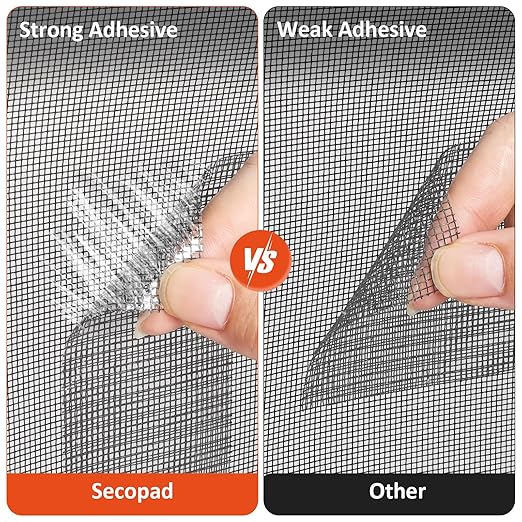 Grey Screen Repair Tape, Strong Adhesive Fiberglass Patch Tape Mesh - Image 4