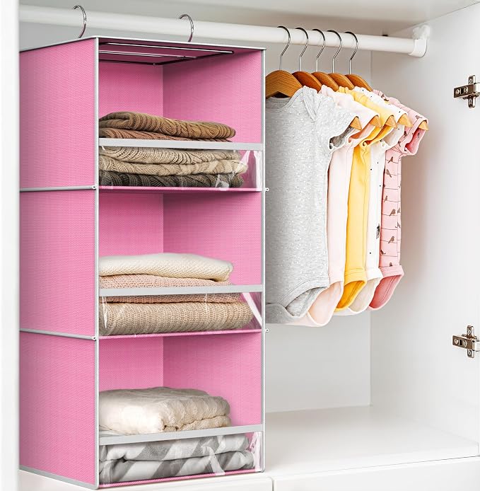 Simple Houseware 3 Shelf Hanging Closet Organizer - Image 5