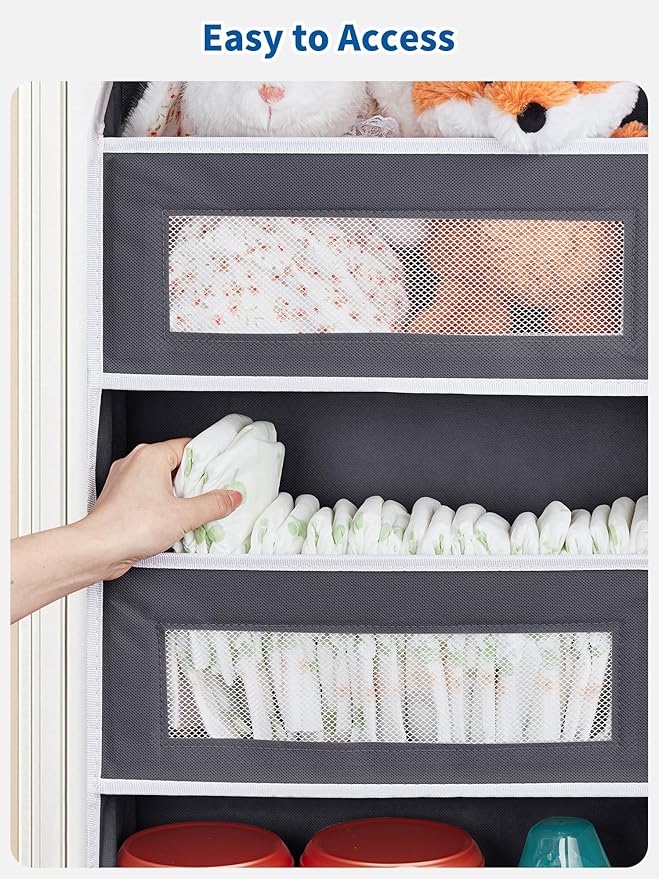 JARLINK Over The Door Organizer, 5 Shelf Door Hanging Organizer - Image 9