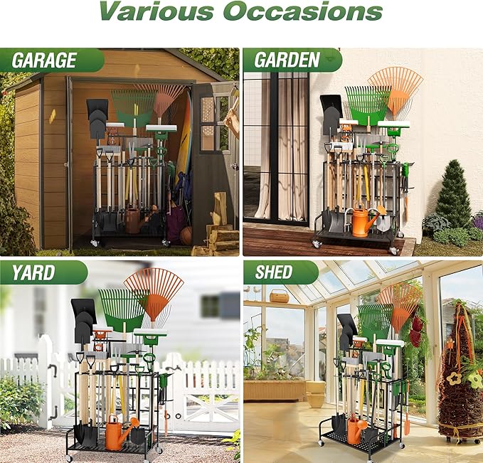 Garden Tool Organizer Rack - Image 7