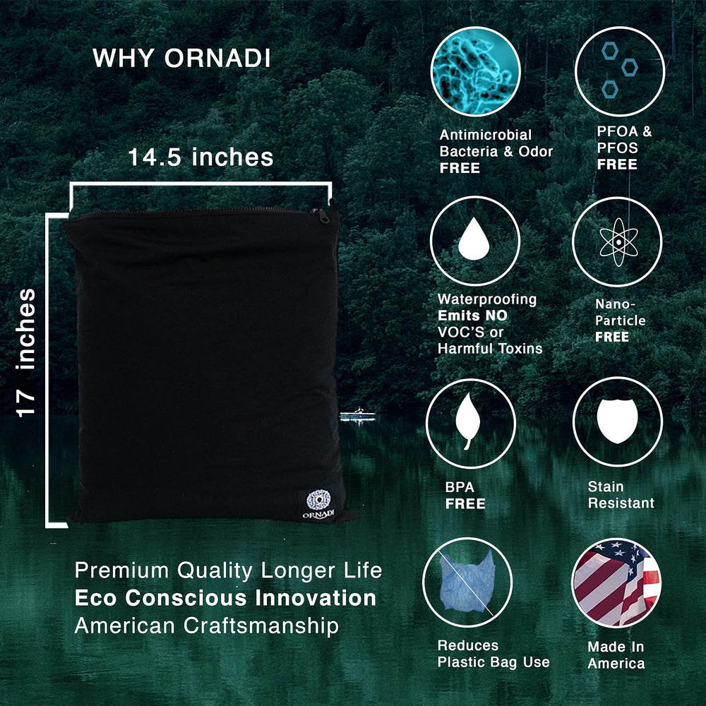 Ornadi Antimicrobial Sweaty Wet Clothes Bag Waterproof Odor Mildew Control