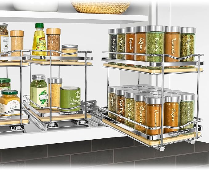 LYNK PROFESSIONAL® Élite™ Pull Out Spice Rack Organizer