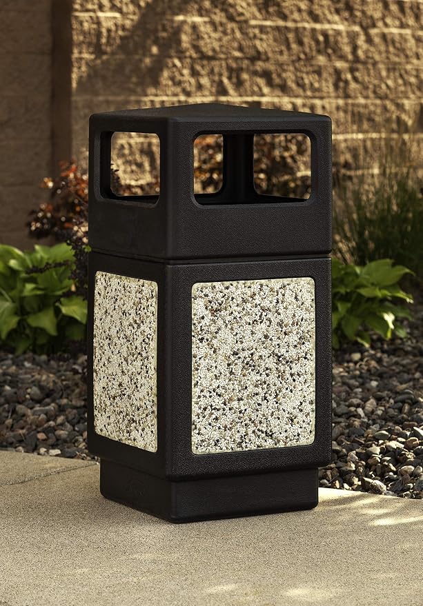 Safco Canmeleon Trash Can, 38 Gallons, Indoor and Outdoor Use, Durable & - Image 3