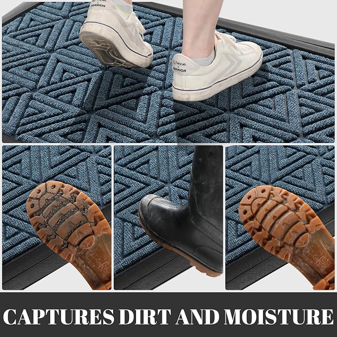 Yimobra Large Door Mat 47x24, All-Weather Waterproof Non-Slip Welcome Matt - Image 5