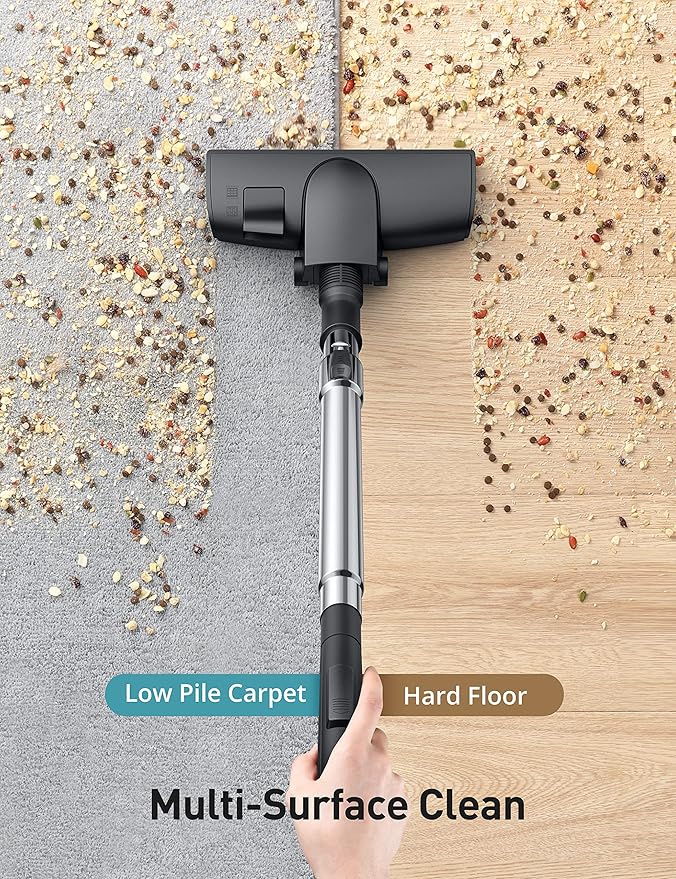 Aspiron Canister Vacuum, Upgraded 1600W Bagless Canister Vacuum Cleaner - Image 3