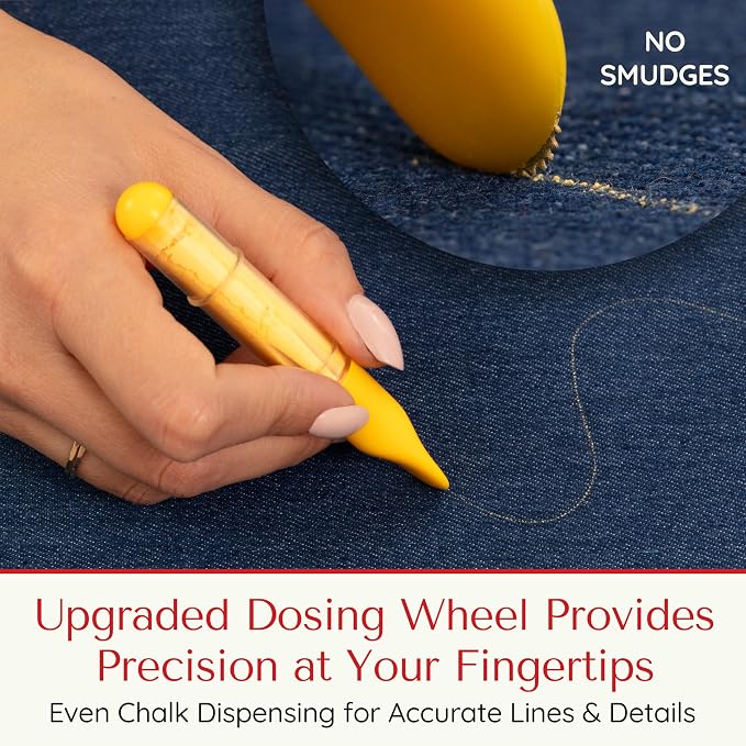 Fabric Markers for Sewing – Ergonomic Tailors Chalk Pen - Image 3