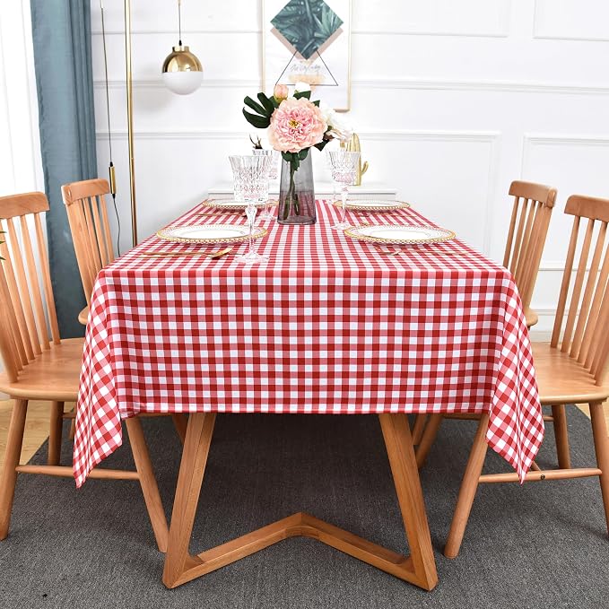 Waterproof Plaid Tablecloth Fabric - Image 9