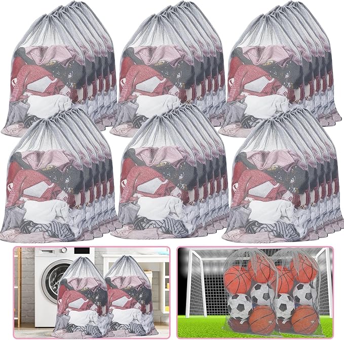 Berlune 30 Pack 24 x 36 Inches Large Mesh Bags by Berlune