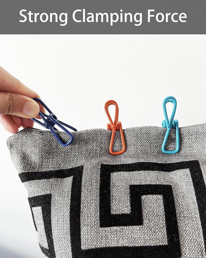 Multipurpose 2 in Chip Bag Clips 12 Pack Metal Clips - Image 3