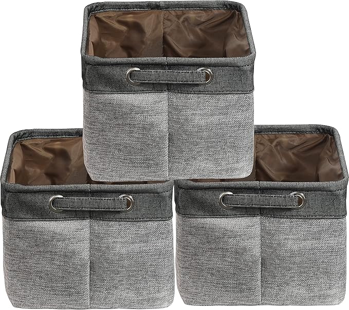 SIMPLE HOUSEWARE Large Fabric Storage Bin, 14.4" x 10" - Image 4
