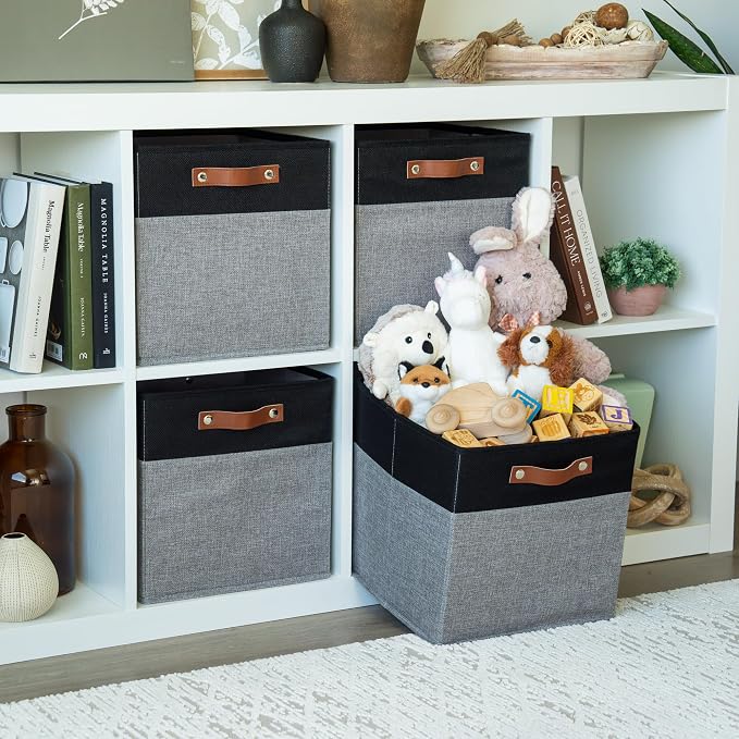 OrganiHaus 12x12 Fabric Storage Bins - Image 3