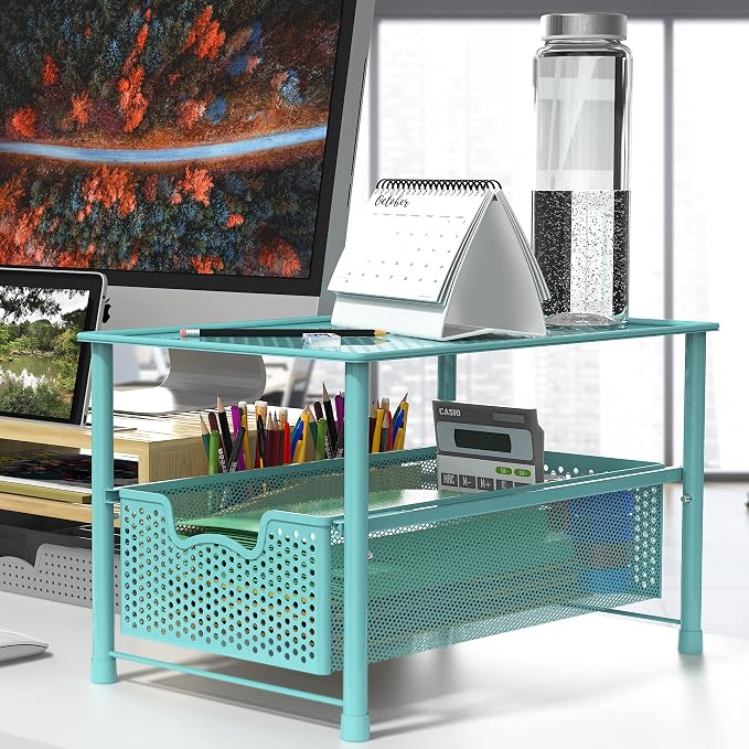 Simple Houseware Stackable Under Sink Cabinet Sliding Basket Organizer Drawer - Image 2