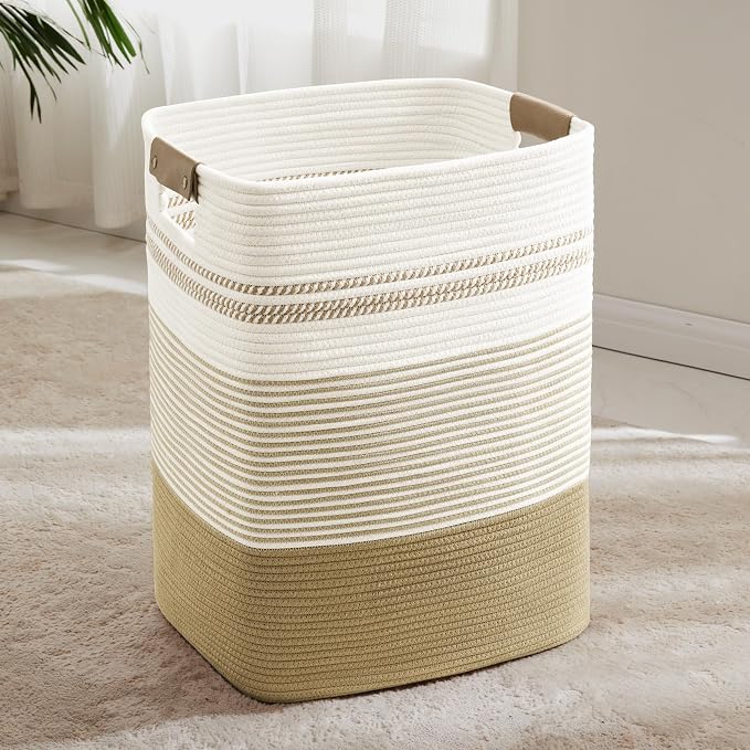 85L Tall Laundry Hamper with Handles by ELEVATEDELEGANCETIMELESSSTYLE