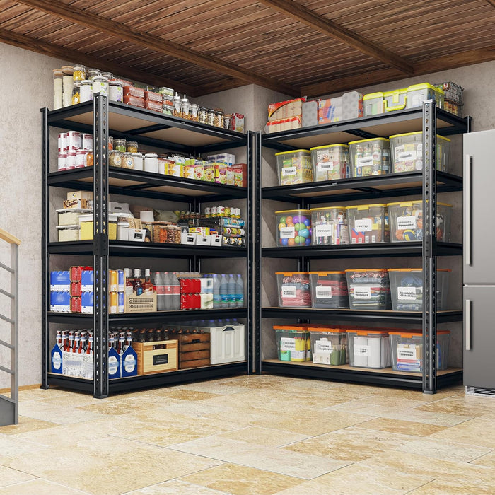 REIBII 3 Pack Garage Shelving for Warehouse, Heavy Duty Metal Shelving