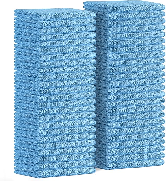 Avalon Towels Microfiber Cleaning Cloths Size 16" x 16", Highly Absorbent by AvalonTowels