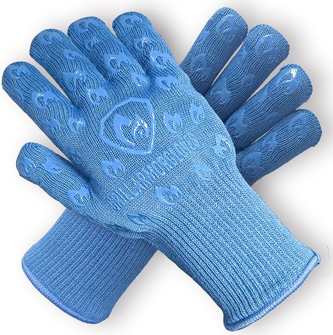 Grill Armor Oven Gloves 932°F Extreme Heat & Cut Resistant Oven Mitts by GrillArmorGloves