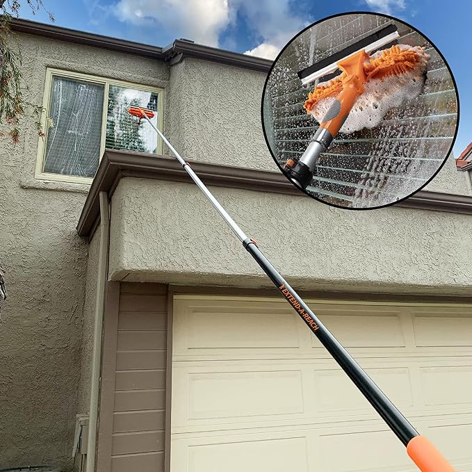 5-18 ft Window Washing Kit // Window Cleaning Tool & Window Washer Squeegee - Image 4