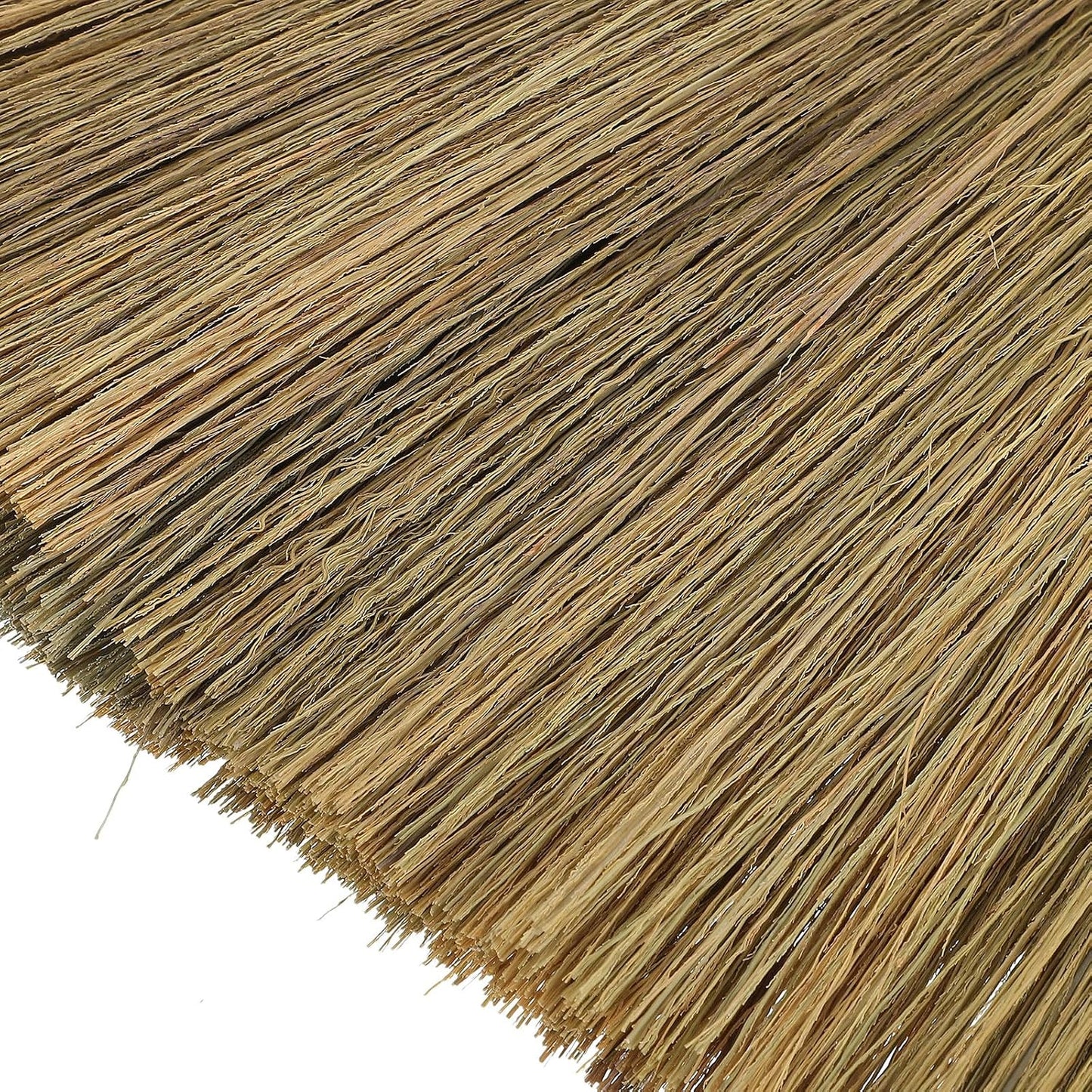 Generic Handheld Natural Straw Whisk Broom 20x28cm Small Lightweight Whisk Broom for Indoor Household Cleaning and Pet Hair Removal