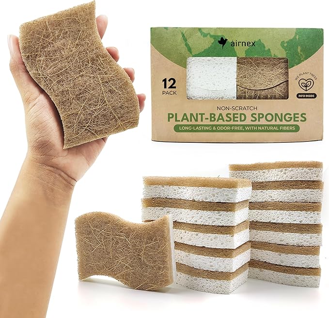 Biodegradable Natural Kitchen Sponge by Airnex