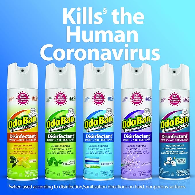 OdoBan Ready-to-Use 360-Degree Continuous Spray Disinfectant & Harsh Aroma - Image 6