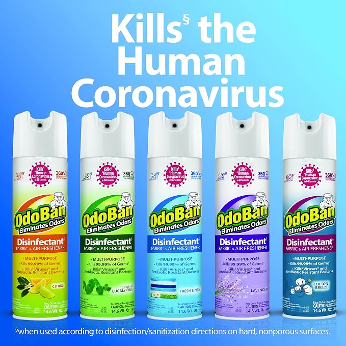 OdoBan Ready-to-Use 360-Degree Continuous Spray Disinfectant and Harsh Aroma - Image 4