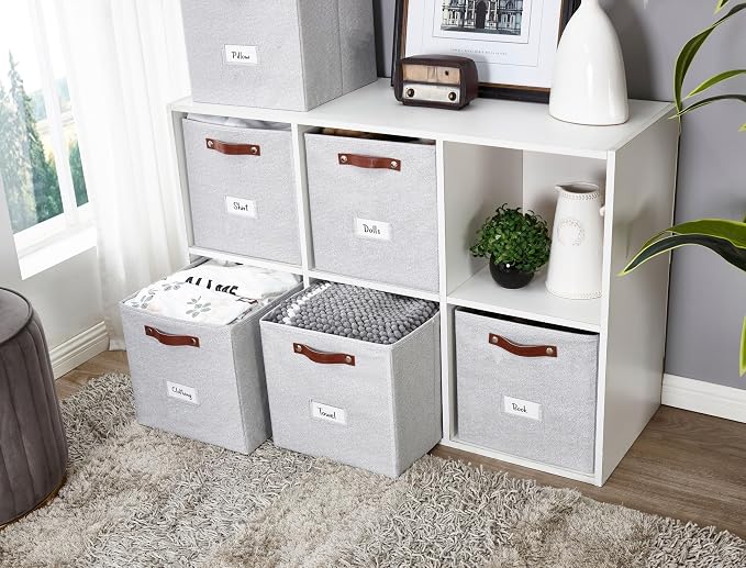 DECOMOMO Storage Cubes, Fabric Organizer Bins - Image 2