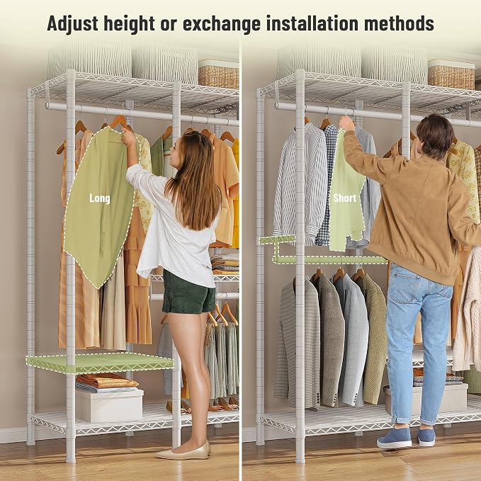 Raybee Heavy Duty Clothes Rack for Hanging Clothes, Clothing Rack - Image 5