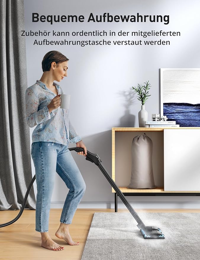 Steamer for Cleaning, Aspiron Multipurpose Portable Canister Steamer - Image 6